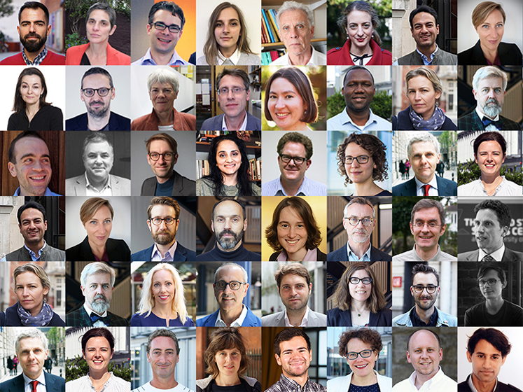 Collage of portrait photos of LSE Government faculty.