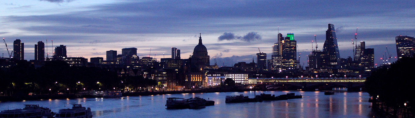 View to the east of Waterloo Bridge