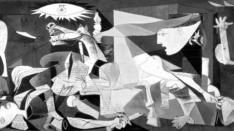 The painting 'Guernica' by Pablo Picasso