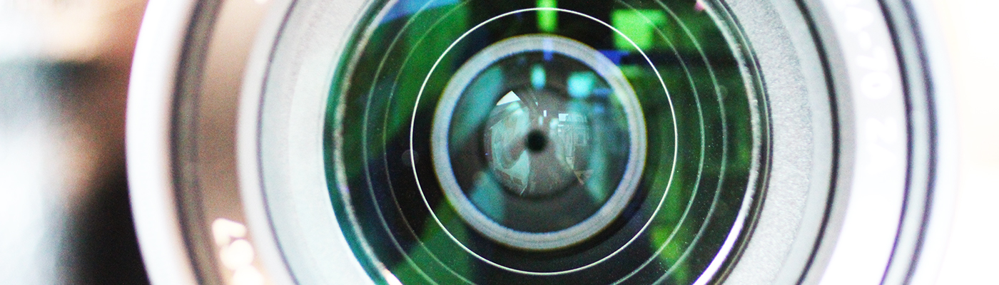 Abstract close up image of a camera lens