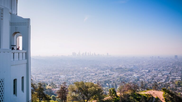 Air pollution over downtown LA