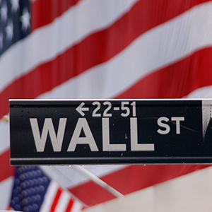 Wall St US Flag sq