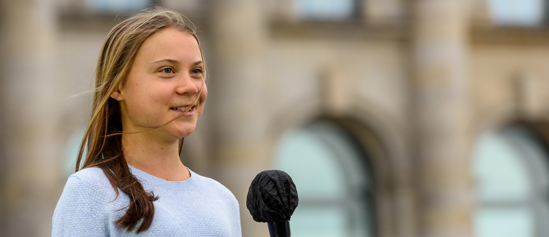 Greta Thunberg event banner