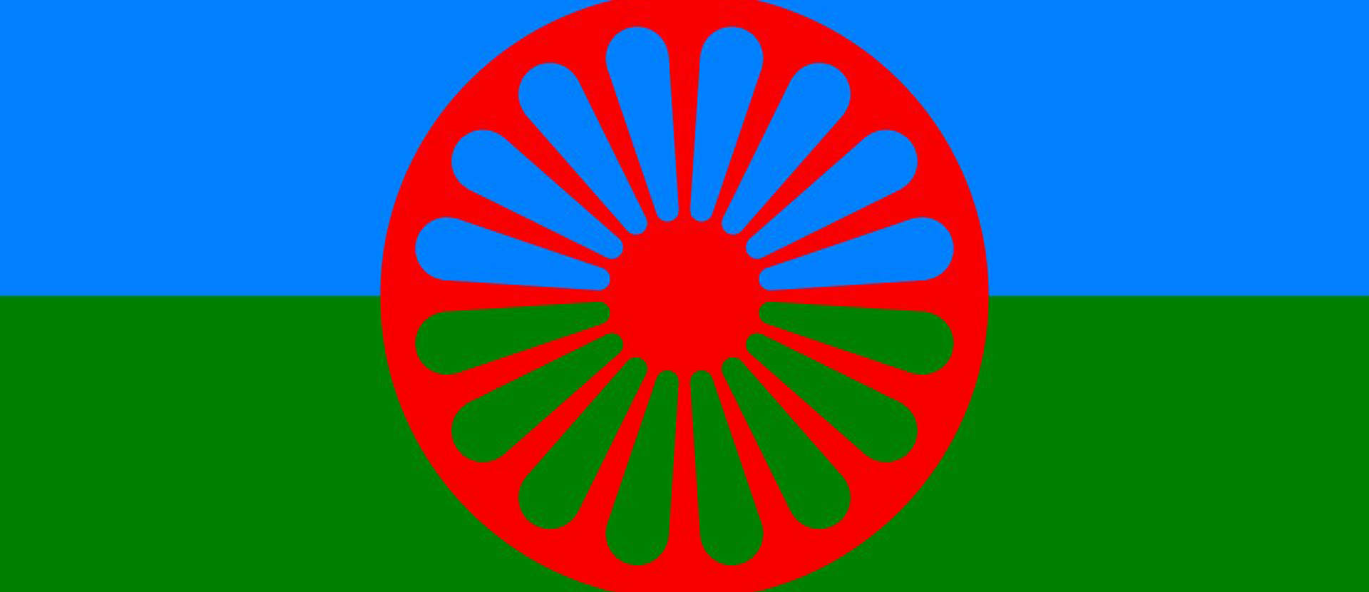 Romani flag event header