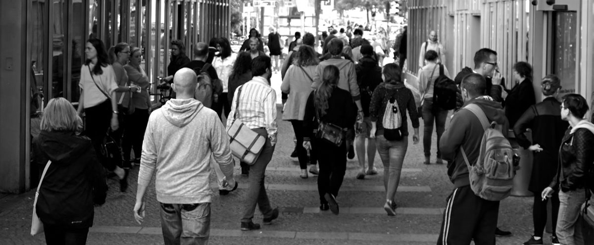 People walking