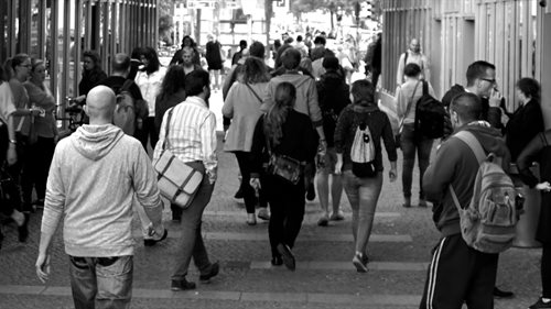 People walking