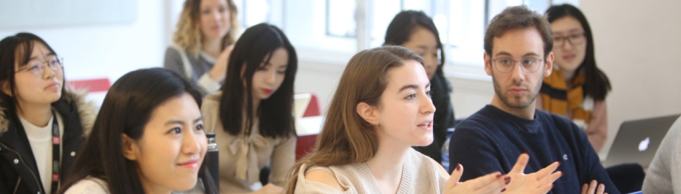 students in a classroom at LSE