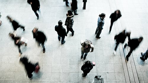 People walking