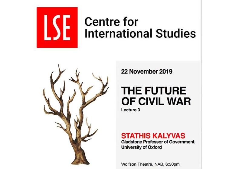 Hedley Bull Lecture 1 2019 - The Future of Civil War by Professor Stathis Kalyvas