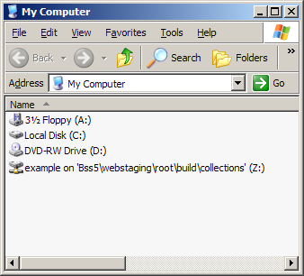 Screenshot of 'My Computer'