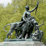 Detail, Victoria Memorial, the Mall