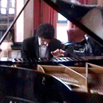 Pianist at a Shaw Library lunchtime concert