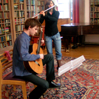 Performers at a Shaw Library lunchtime concert