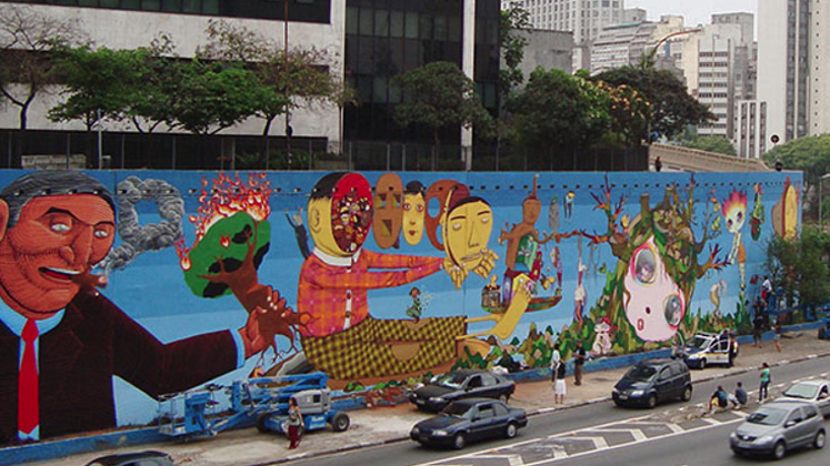 Graffiti Sao in Paulo Brazil