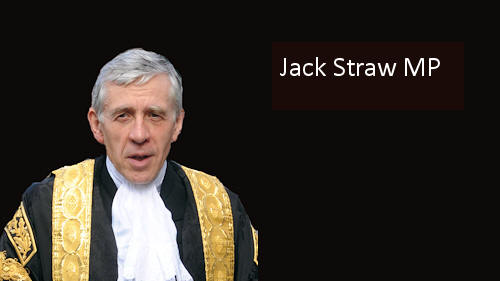 Jack Straw MP, Lord Chancellor 2007-10