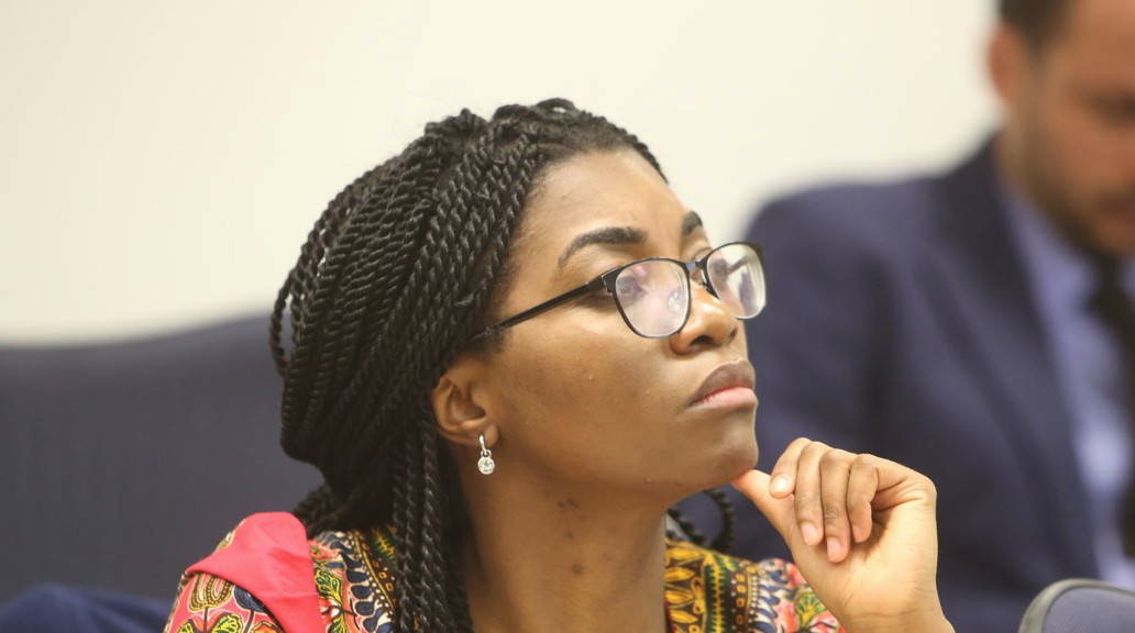 Student listening in lecture