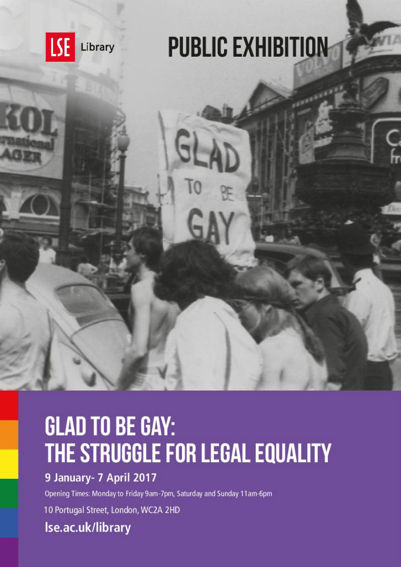 Glad to be Gay exhibition poster