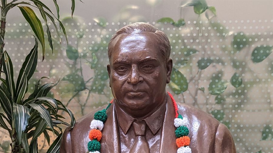The Ambedkar bust