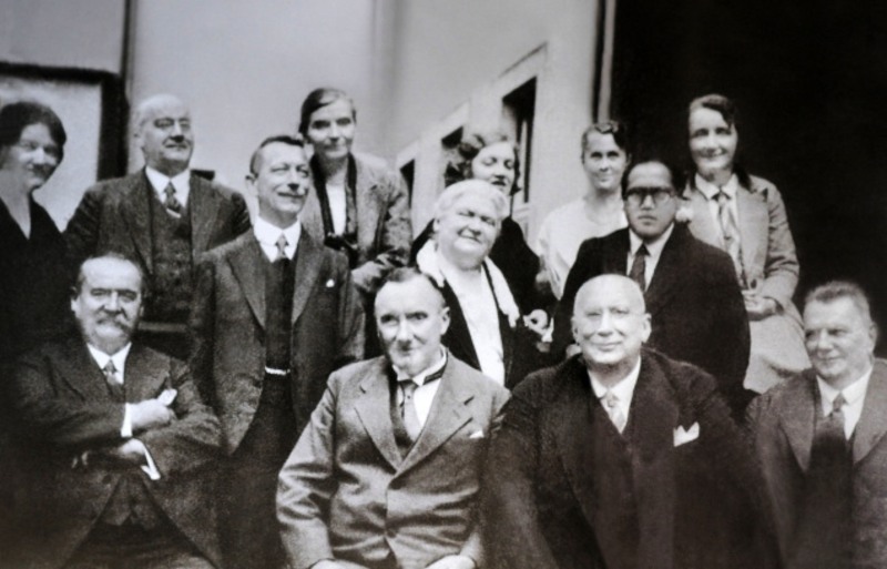Dr. B. R. Ambedkar with his professors and friends from the London School of Economics and Political Science, 1916-17