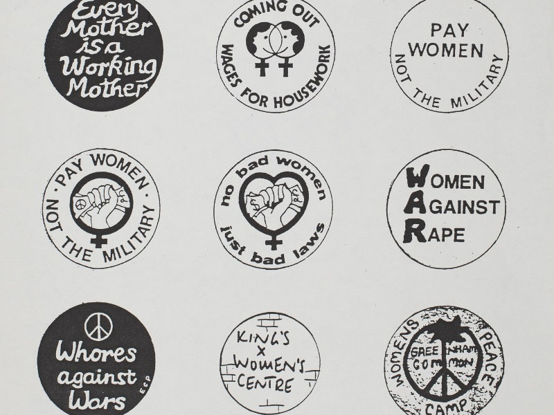 Black and white badge designs