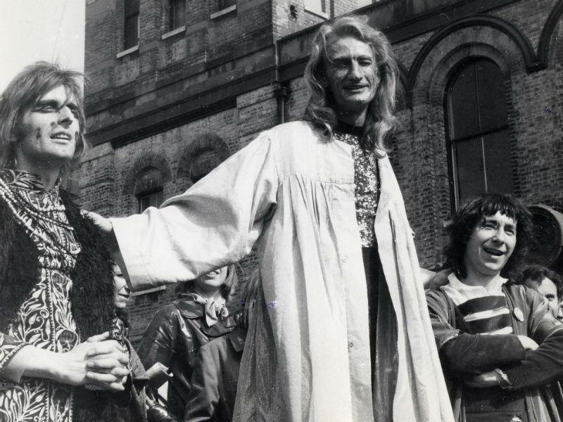 Gay Liberation Front members performing street theatre