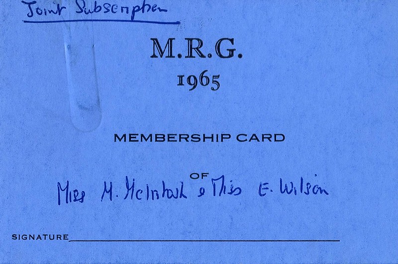 MRG Membership card