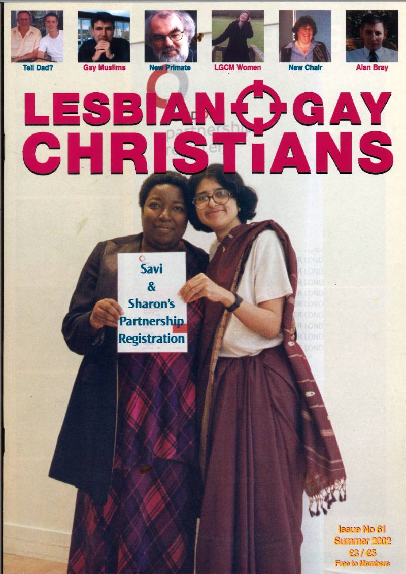 Front cover of Lesbian Gay Christians magazine