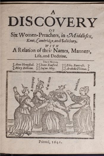 A Discovery of Six Women Preachers title page