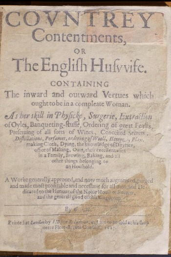 The English Housewife title page