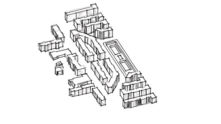 drawing of Millbank Estate