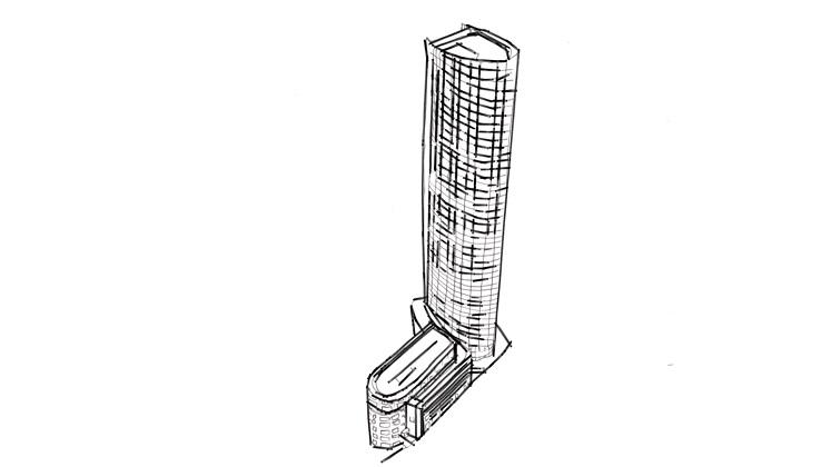 drawing of Stratford Halo