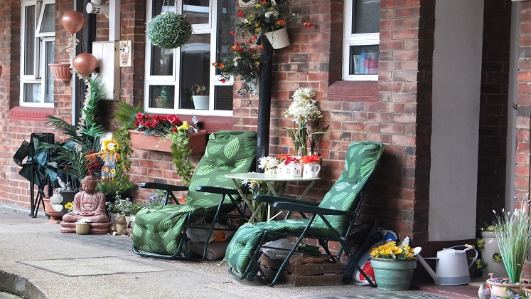 Tachbrook chairs in front of flat