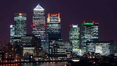 Canary Wharf skyline