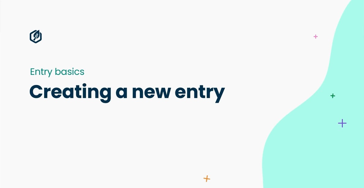 Creating a New Entry in Contensis
