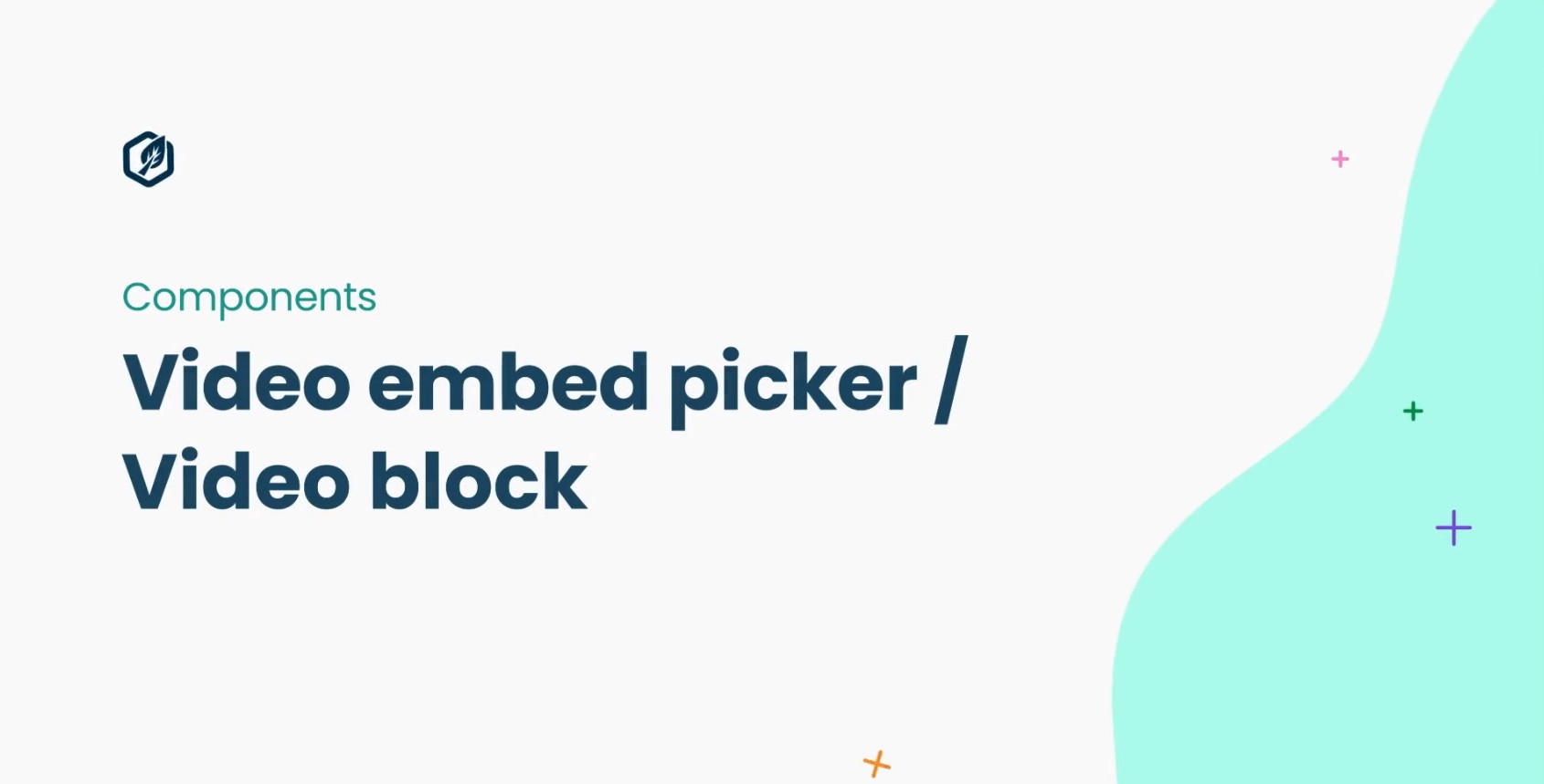 Video Block Component in Contensis