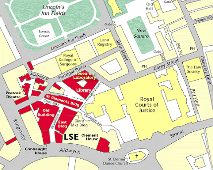 Map of Aldwych