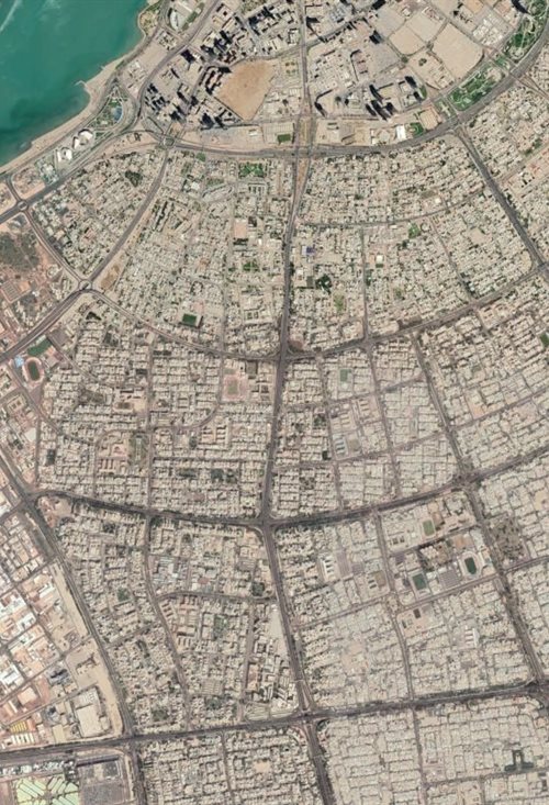 Kuwait City Google Maps view