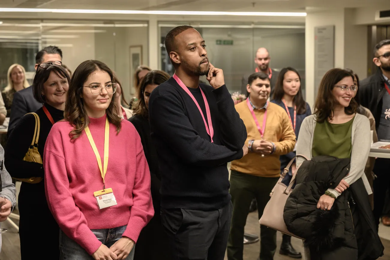 Career Accelerator students listening to the speeches