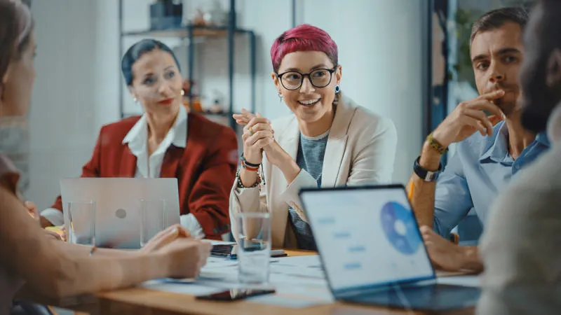 Digital Marketing Strategy and Analytics Professionals in a meeting Digital Marketing Strategy and Analytics