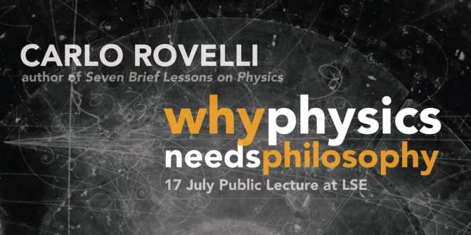 Carlo Rovelli (Marseille): “Why Physics Needs Philosophy” (video)