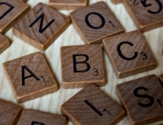 Scrabble letters reading ABC