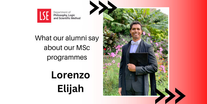 Lorenzo Elijah (MSc Philosophy and Public Policy, 2019-2020)