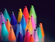 Pens in different colours