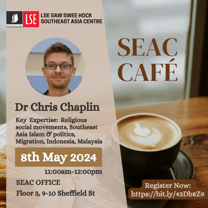Poster - SEAC Cafe with Dr Chris Chaplin