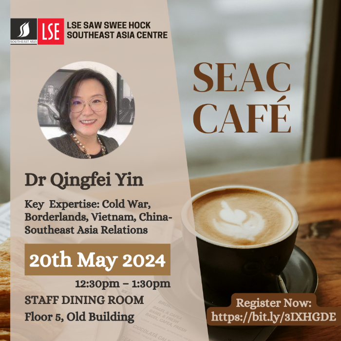 Poster - SEAC Cafe with Dr Qingfei Yin