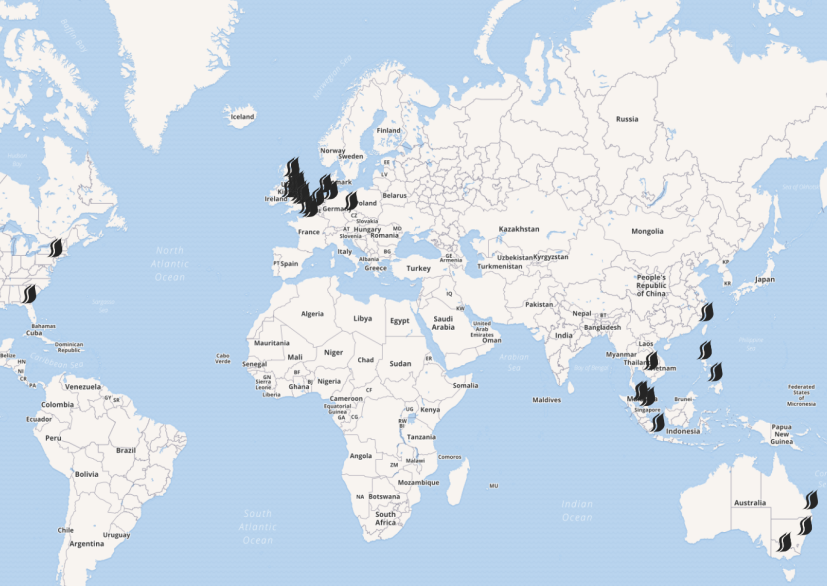 ECR map for homepage