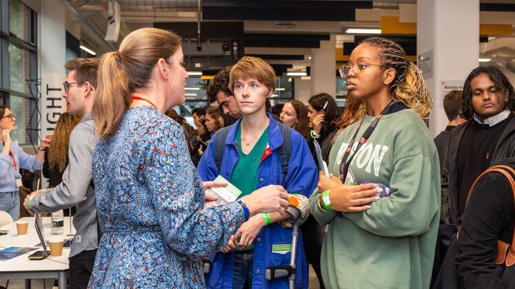 students at careers fair 747 x 420px