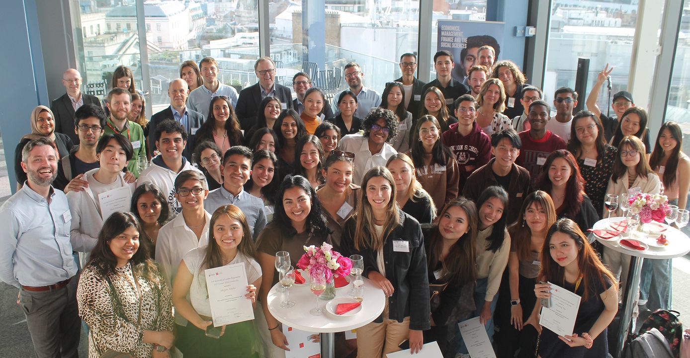 Students and staff celebrating at the Summer School - EMFSS Reception