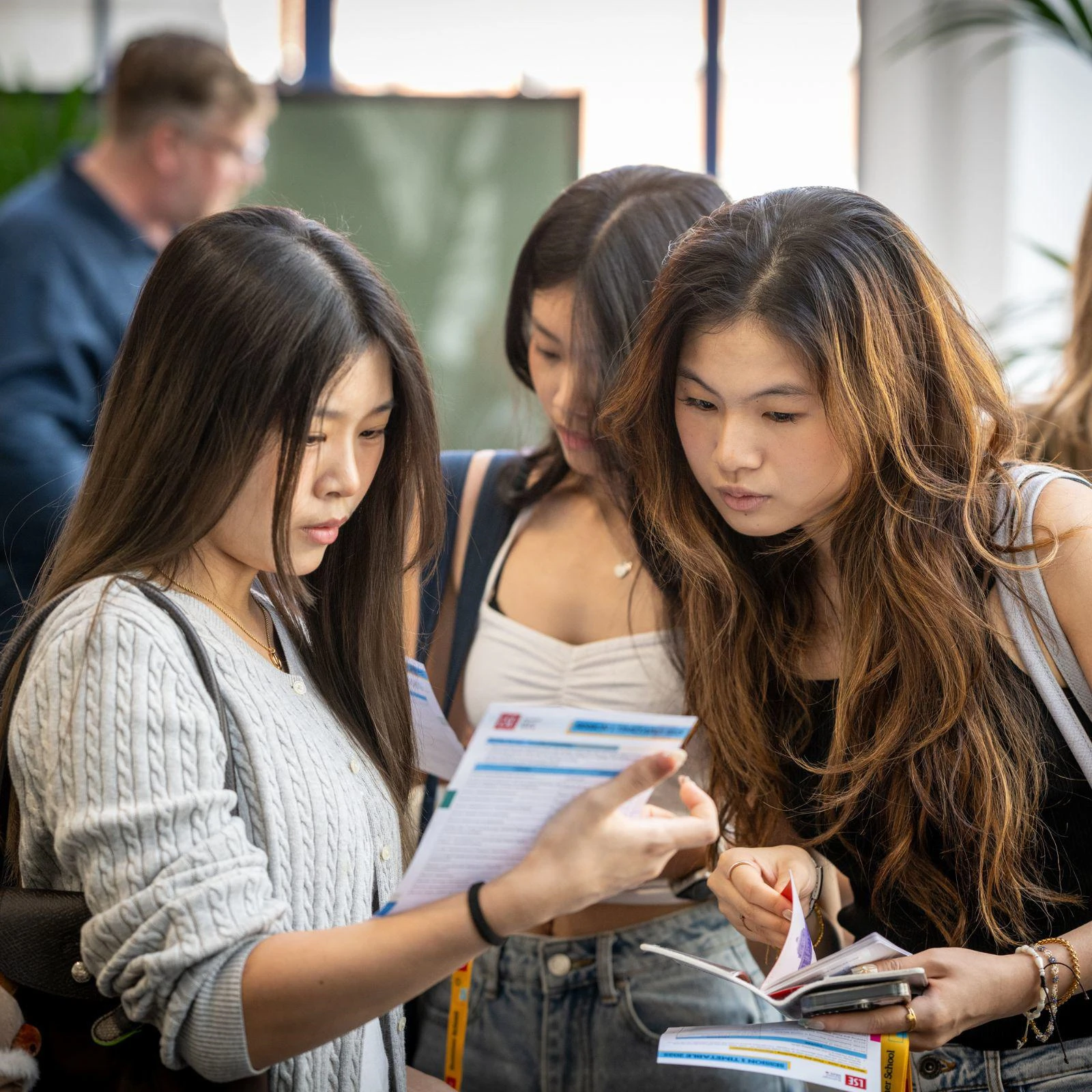 Students at registration