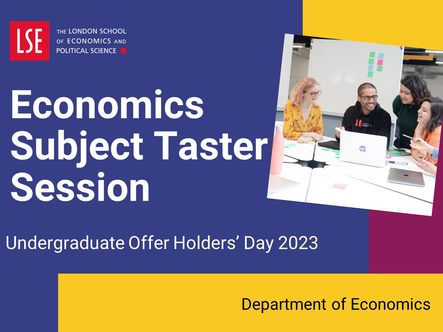 Watch the economics subject taster session